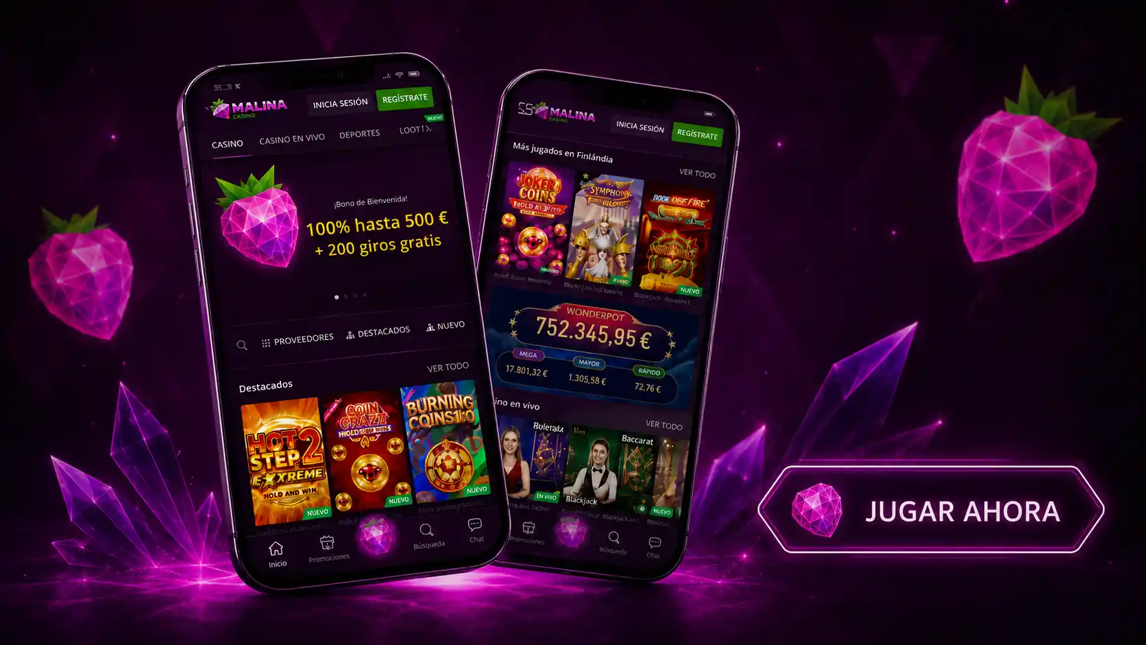 Malina Casino Mobile App